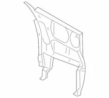 Genuine Ford Bumper Cover Reinforcement XW4Z-17D942-AA