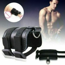 Men Male Scrotum Squeeze Ring Chastity Cage Ball Stretcher Enhancer Delay Ball