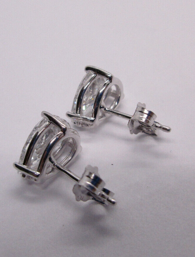 2 kt IGI-zertifiziert Birnenform E VS1 im Labor gezüchteter Diamant Ohrstecker 14 kt Gold - Bild 7 von 13