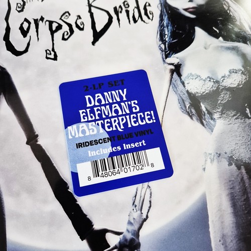DANNY ELFMAN - TIM BURTON'S CORPSE BRIDE Iridescent Blue Vinyl 2x LP Soundtrack - Picture 2 of 3