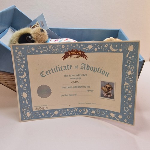 Yokov's Toy Shop Oleg 6" Baby Meerkat Hand Stitched Plush & Plush Catapillar - Picture 9 of 9