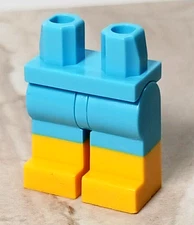 New LEGO Shorts Legs Board Surfer Aqua Blue Bare Feet Barefoot NO SHOES Swimmer