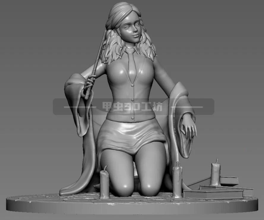 Anime Muscle Woman Figures Unpainted GK Models 3D Printed Unassembled Resin  Kits