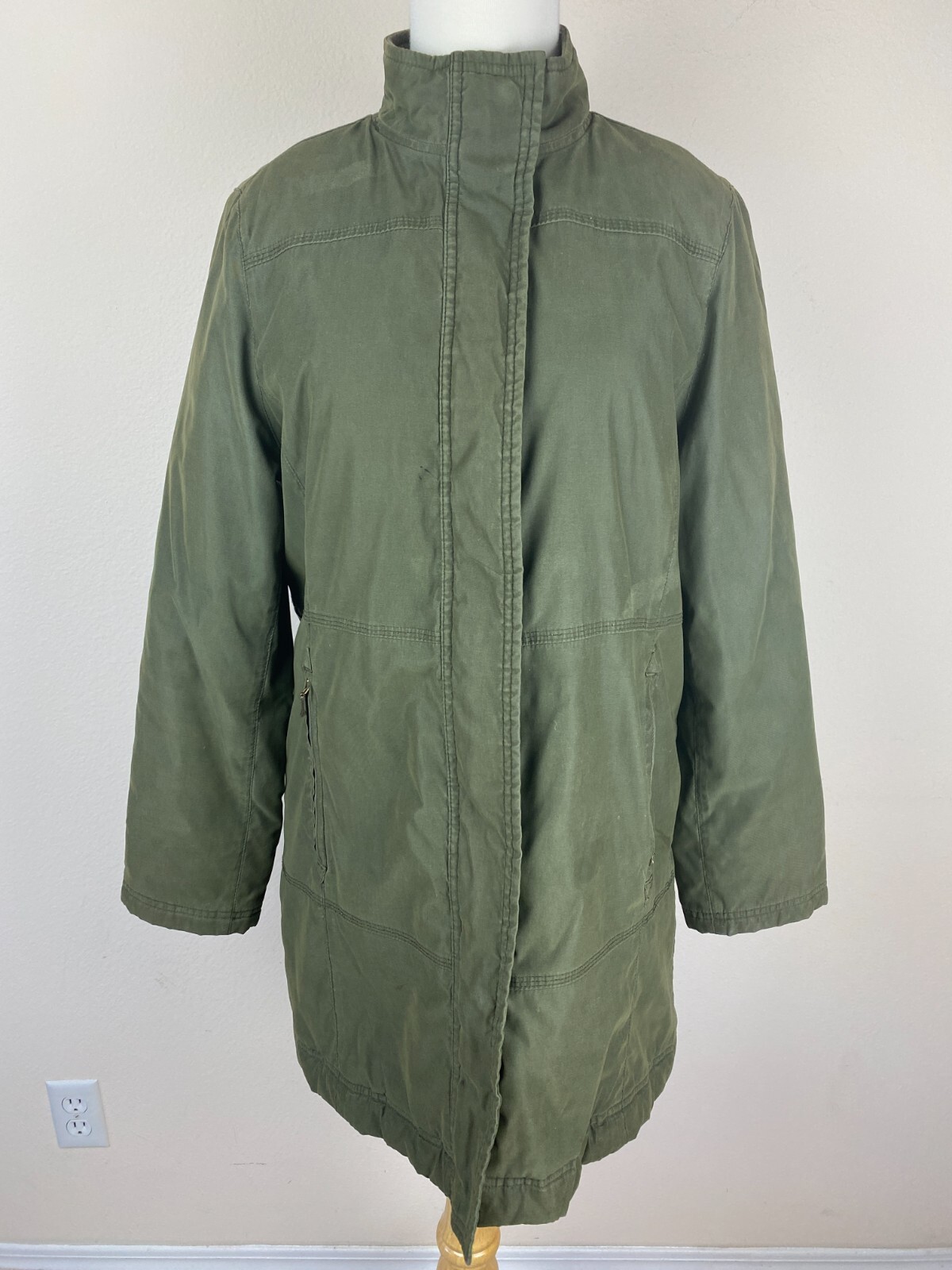 BASIC EDITIONS Winter Parka Forest Green Jacket M… - image 1