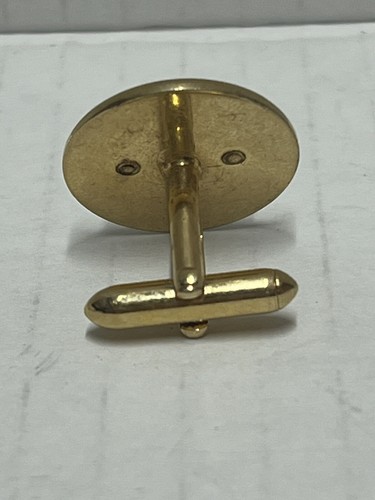 Cufflinks Gold tone design set of 2 vintage - Picture 6 of 12