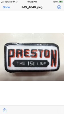 NOS PRESTON THE 151 LINE Trucking Embroidered Patch Collector Display U.S.A.