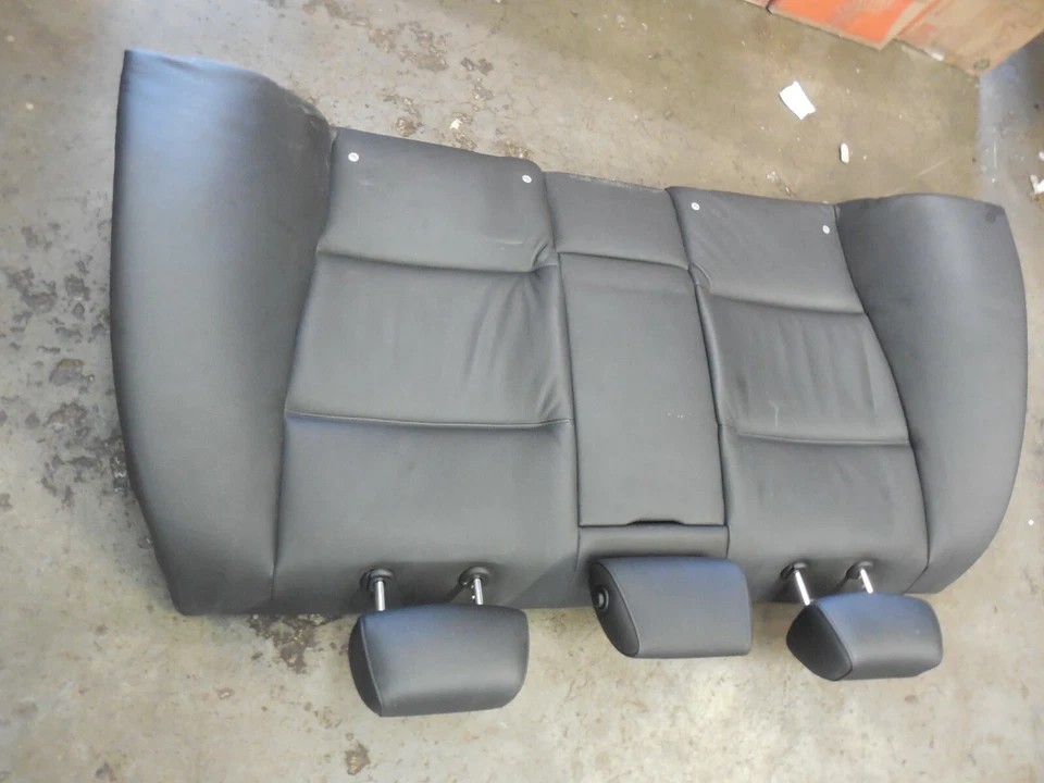 06-11 BMW E90 335i 330i Asiento Superior Trasero Cojín Banco Trasero Negro 7146867 Foto 4 de 4