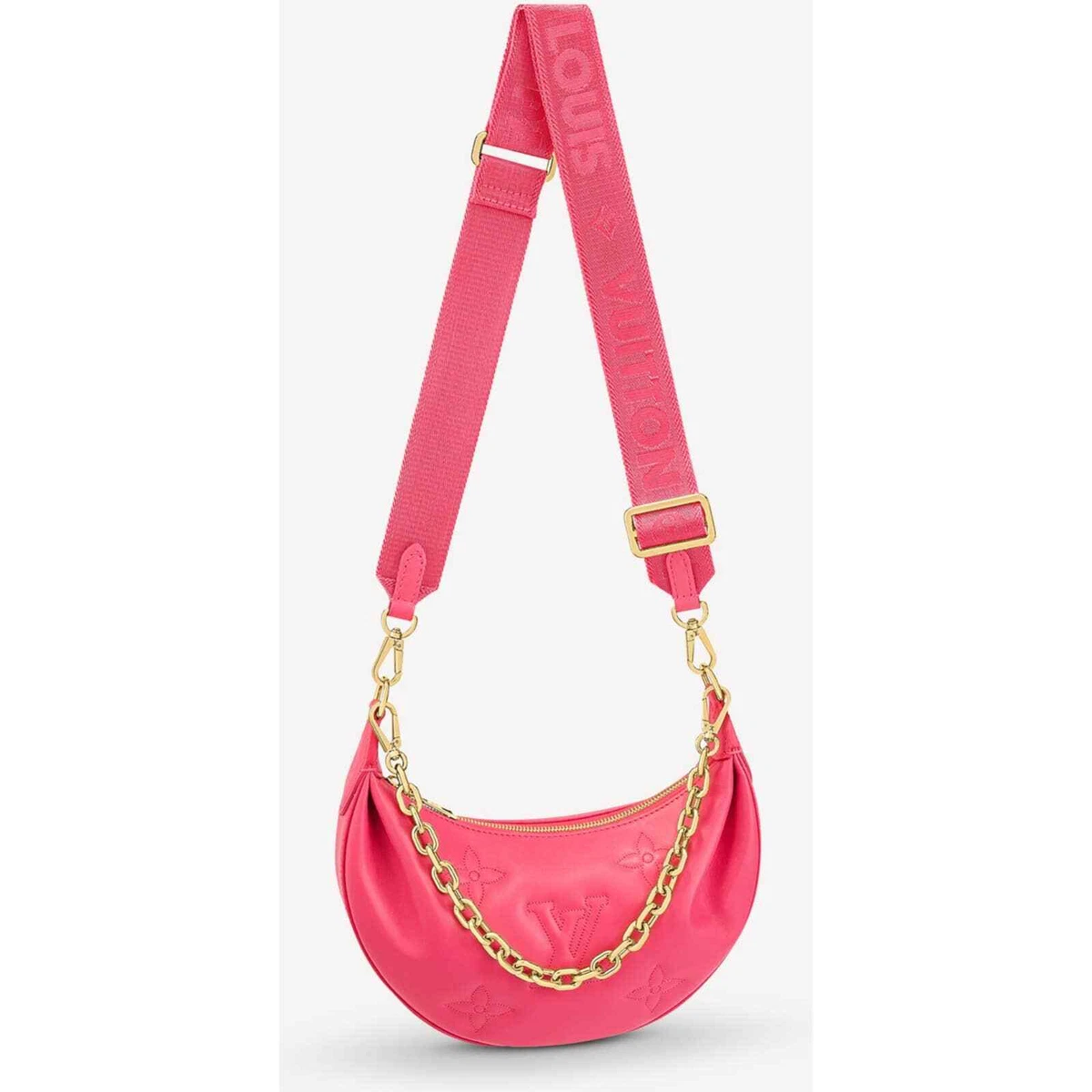 Louis Vuitton Over The Moon Loop Bubblegram Pink Chain Crossbody