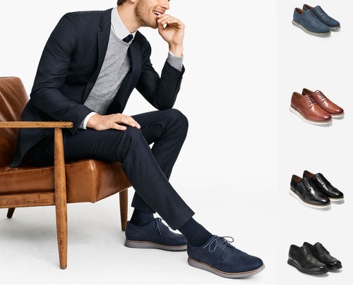 casual wingtip oxfords