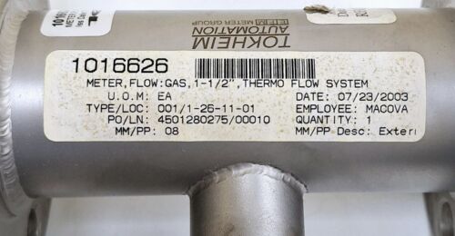 Tokheim Automation 1016626 / 001/1-26-11-01 Flow Meter 1- ½“ Thermo Flow System - Picture 2 of 17