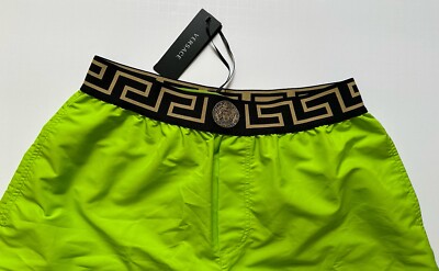 Versace ショート丈 Versace Men's Green Swim Shorts Size 3 US - 48 Eu (28”) Italy