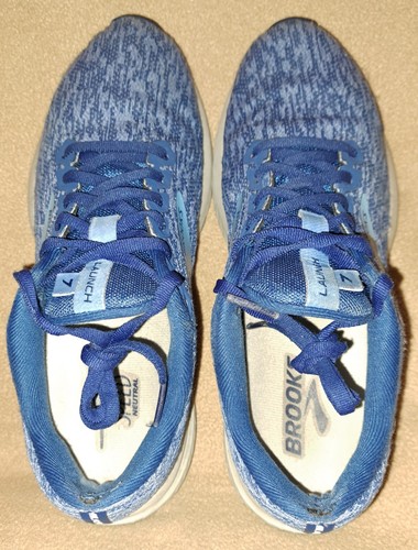 Brooks Launch 7 Womens Blue Athletic Running Shoes Size 9 1203221B431 - 第 7/11 張圖片