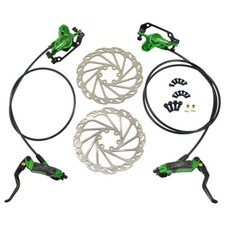 JUIN TECH DB1 MTB E-bike Hydraulic Dual-Piston Disc Brake Set w/160mm Rotor, GN