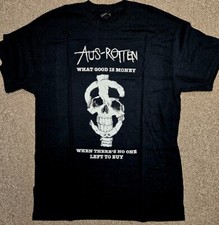 Aus Rotten- What Good Is Money on a black shirt Adult S-5XL BL125
