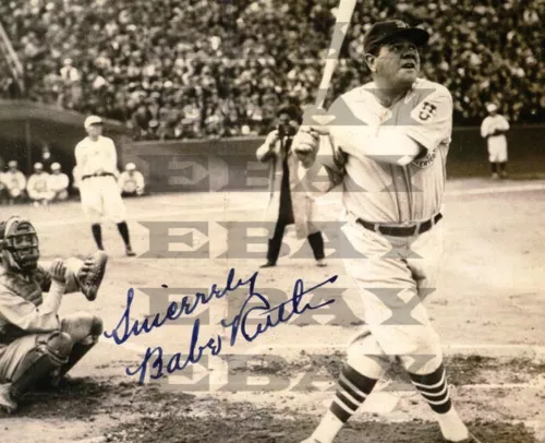 BABE RUTH Signed 8x10 autographed photo Reprint