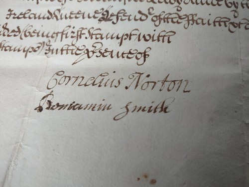 1708 Handwritten Signed Manuscript with remnants of red wax seal/stamp - Picture 5 of 11