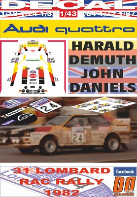 DECAL AUDI QUATTRO H.DEMUTH RAC R. 1982 5th (01)