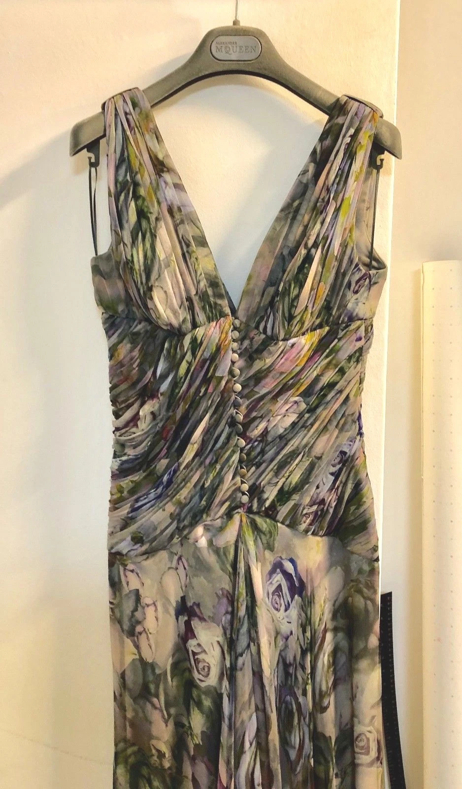 ABITO Abito stampa Alexander McQueen Peonies collezione Pre Autunno 2010