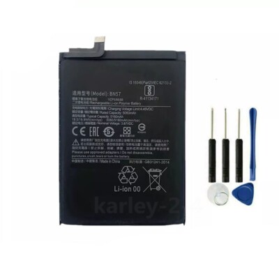 Battery For Xiaomi Poco X3 NFC M2007J20CG M2007J20CT Replacement BN57 3.87V
