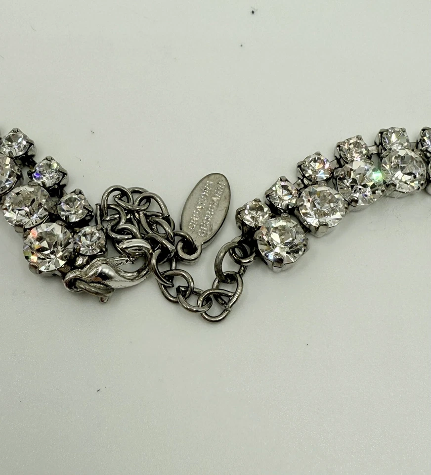 Collar de cristal de Swarovski hecho a mano masivo Georgianni Designer Creations Foto 4 de 4