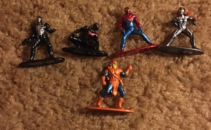 metal superhero figures