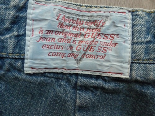 Vintage 80s Guess Mom Jeans 25x26 High Waisted Pleated Denim Pockets Unique RARE - Picture 4 of 15
