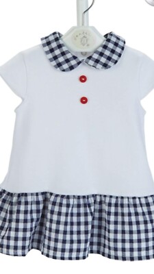 Pusteblume Baby Mädchen kariertes Kleid 6-12 Monate 