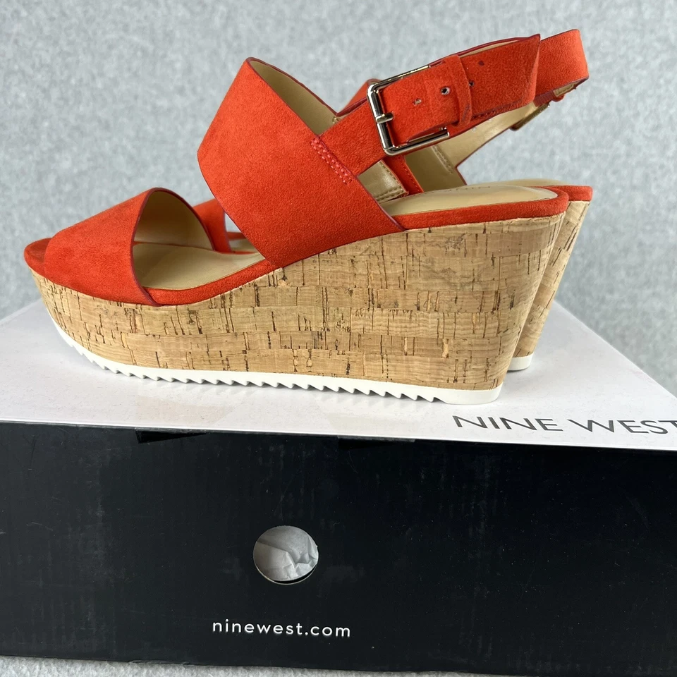 Sandalias de cuña con plataforma de playa Nine West Coastal años 90 Y2K para mujer 9 informales Foto 4 de 4