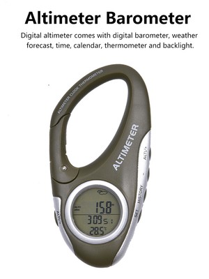 8 In 1 Digital Altimeter Barometer with Weather Forecast Thermometer Backlight