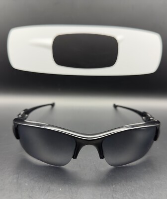 Oakley Flak Jacket Polished Black w/XLJ Black Iridium Lenses 