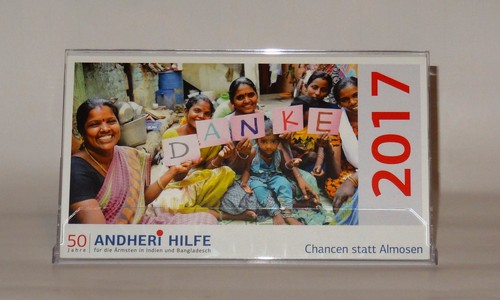 Aufstellkalender 2017 von Andheri Hilfe