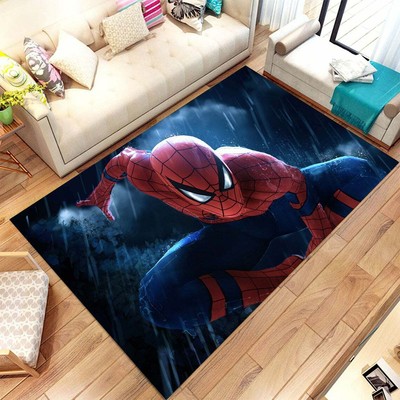Personalized Kids Room Rug Spiderman Carpet Spiderman Patterned Boy Room Decor Ebay