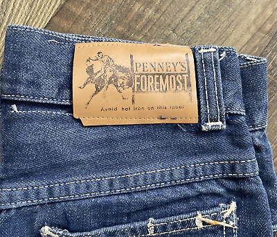 Vintage 50s JC Penney's Foremost Jeans Selvedge Denim Actual Vintage 50s JC Penney's Foremost Jeans Selvedge Denim Actual