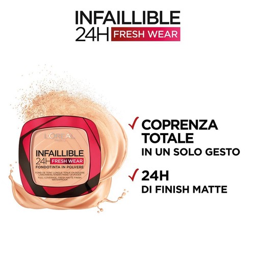 L'Oreal Paris Infallible 24H Fresh Wear Foundation in a Powder 9g - Picture 34 of 38