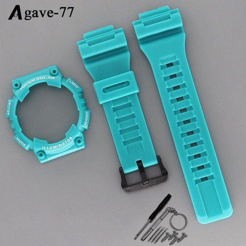 Watch Band Replacement Silicone Rubber Strap+Protective Case For Casio AQ-S810W - Bild 8 von 34