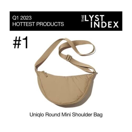 Borsa Uniqlo Mini Tracolla Rotonda Nera Nuova Con Etichetta_Prima Generazione - Foto 4 di 6