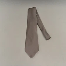 Solid Gray Satin Tie 3.5x58 Necktie NWT Geoffrey Beene