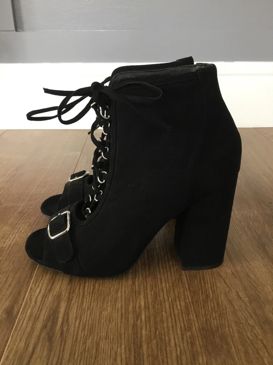 New look peep top toe shoe boot