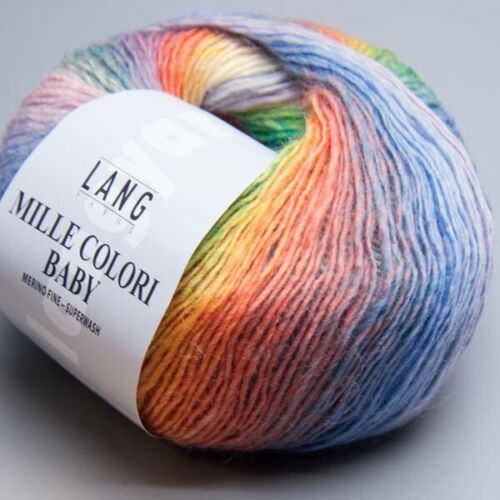 Lang Yarns Mille Colori Baby 56 - LL 190m / 50g - Nadelstärke 3 - - Afbeelding 1 van 2