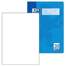 1 Schulheft Lin. 20 DIN A4 blanko 16 Blatt blau OXFORD