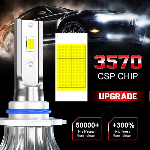 For Jeep Grand Cherokee 1999 2000-2004 2X LED Headlight Bulbs Hi/Low Beam Kit - Picture 7 of 15