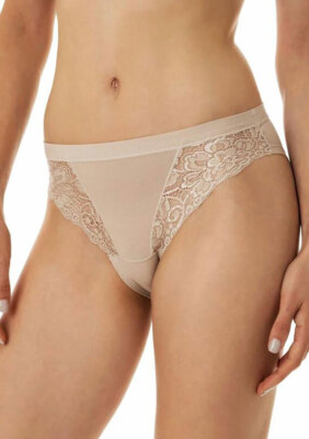 Tramonte Women's Stretchy Micro-Modal Briefs with Lace Inserts Art 714