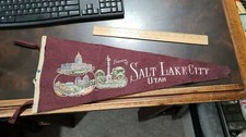 1930s Salt Lake City Utah Felt Pennant- Damaged