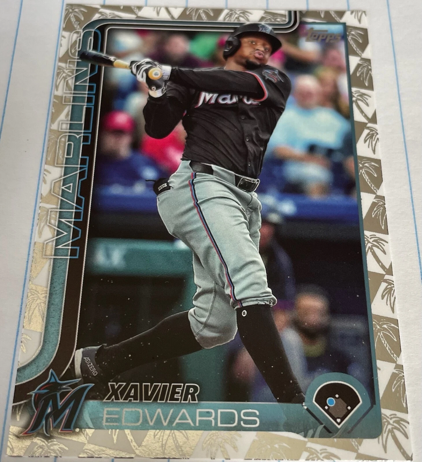 2025 Xavier Edwards Topps #258 Spring Training Foil - Marlins