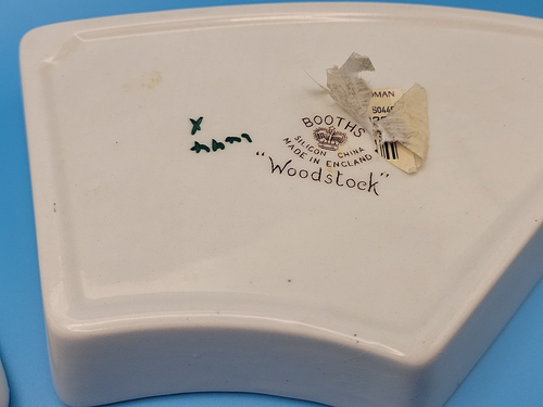 2 x Booths Silicon China Woodstock Hors d'oeuvre Appetizer Replacement Trays - Picture 8 of 8