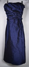JIM HJELM Occasions Blue Silk Dress 6 USA Bridesmaids Prom Gown