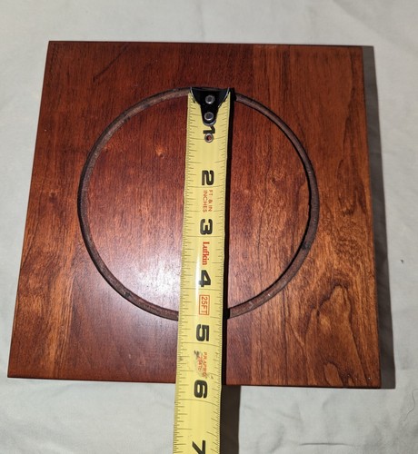 Pillar Candle Stand with Glass Hurricane Shade Atop Wood Base - Picture 11 of 11