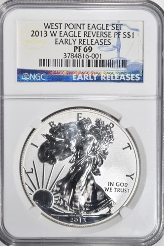 2013-W Silver Eagle $1 ~ West Point Set ~ NGC PF69 Reverse Proof ER! INV#001