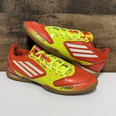 Adidas F5 IN Indoor Soccer - F50 Yellow Orange - Men's Size 7.5