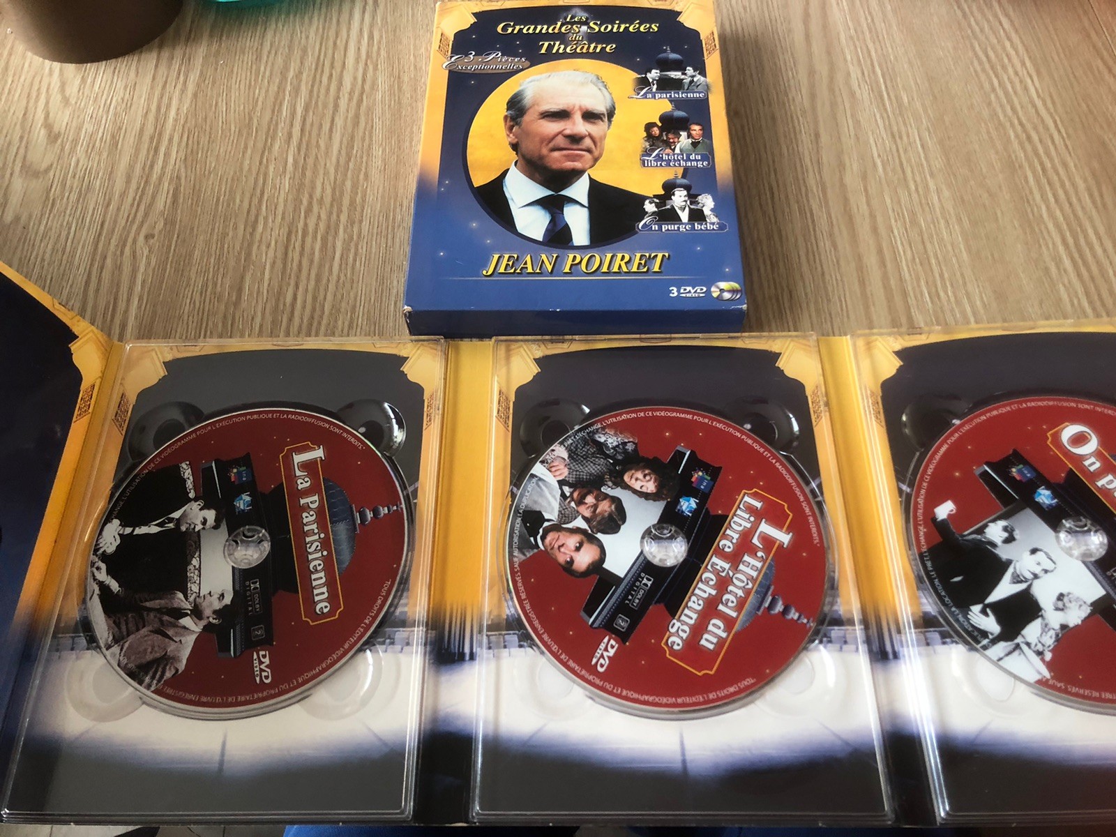 COFFRET 3 DVD PIÈCE THÉÂTRE LA PARISIENNE L’HÔTEL DU LIBRE ÉCHANGE ON PURGE BÉBÉ
